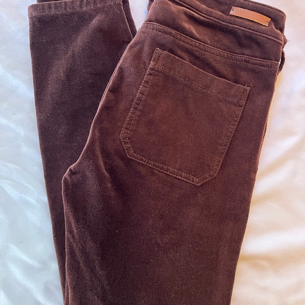 Anthropologie: Pilcro Brown Skinny Corduroy Pants